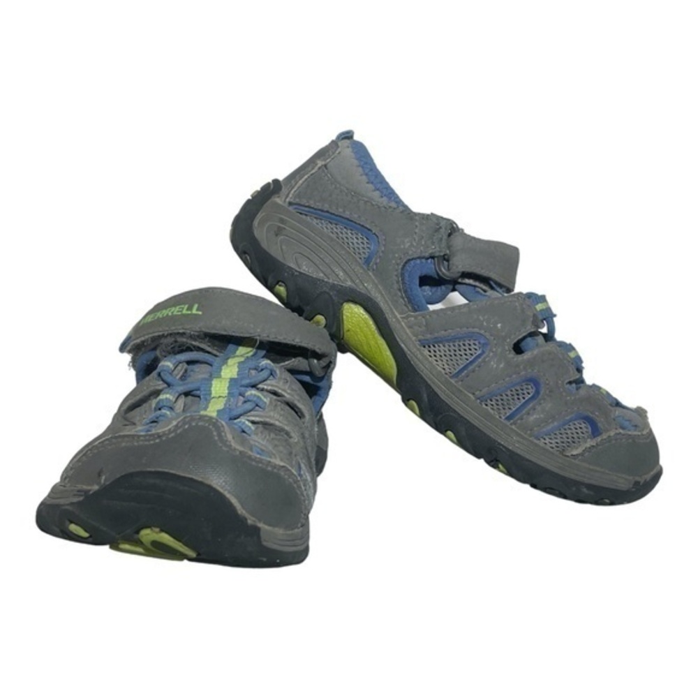 Merrell Toddler Hydro Jr Fisherman Shoes Grey Blue Size 10